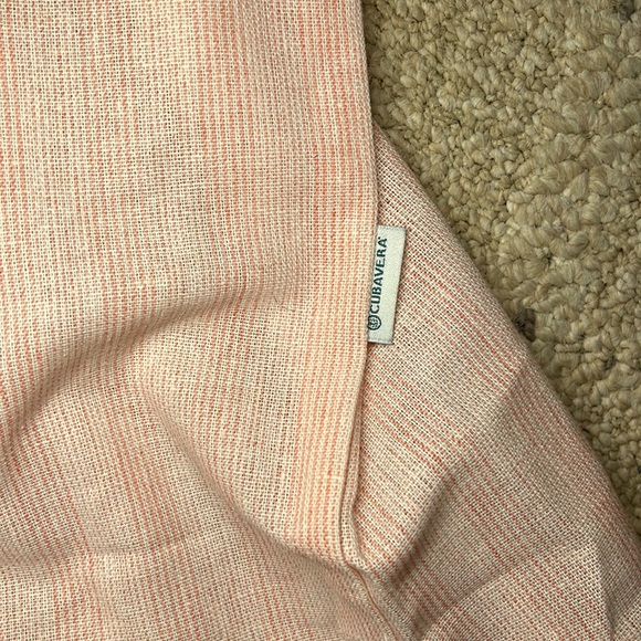 CubaVera striped pink shirt sleeve button up - Picture 6 of 6